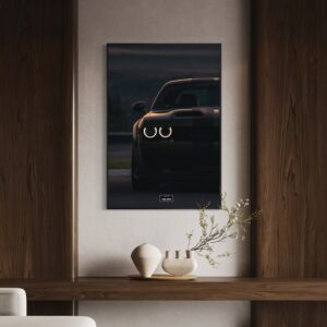 Tableau NÉON Dodge Charger SRT Hellcat – Image 1