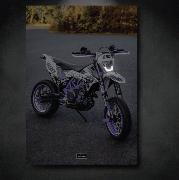 Tableau NEON KTM MOTOCROSS