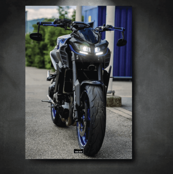 Tableau NEON YAMAHA MT09 Face 2