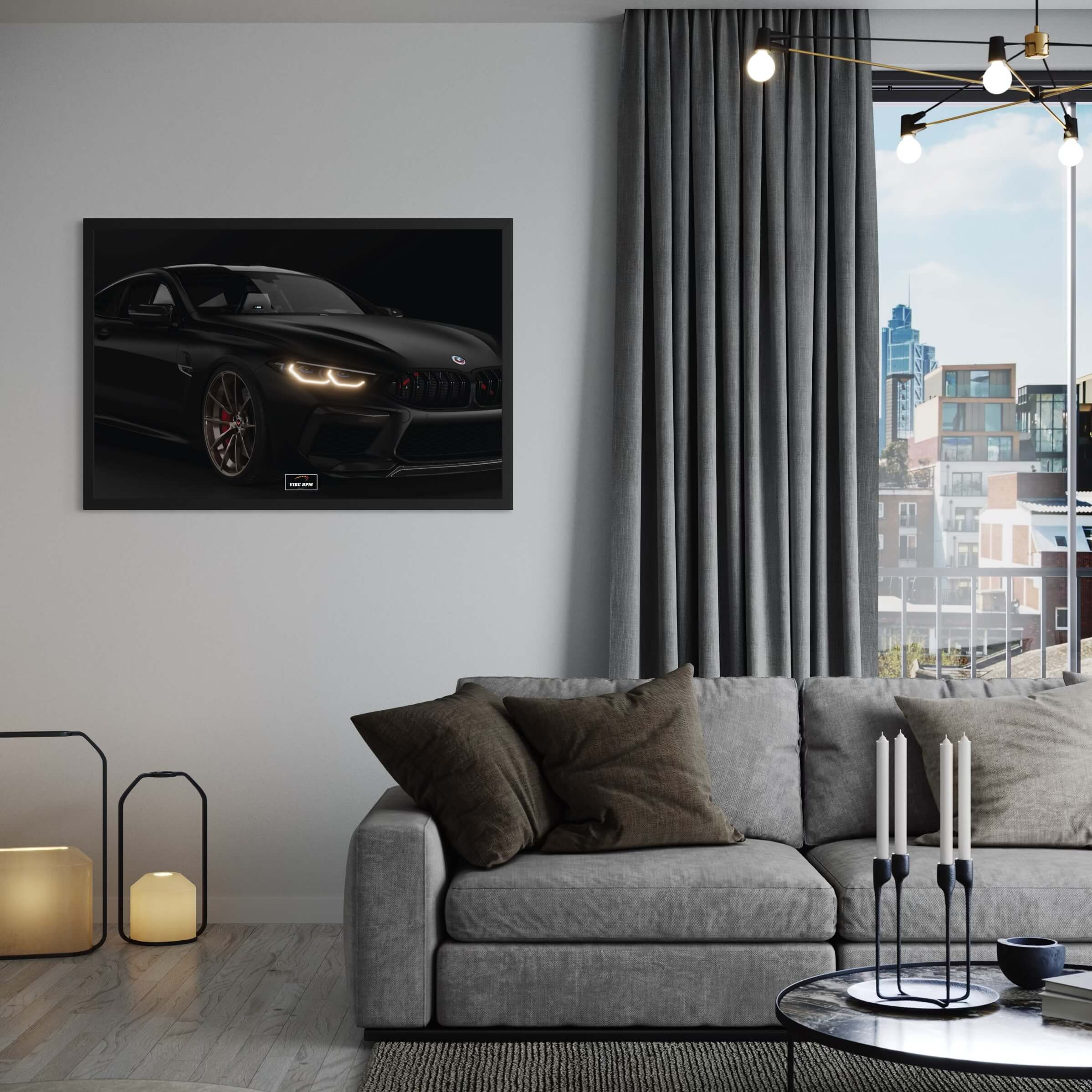 Tableau NÉON BMW M8 Competition