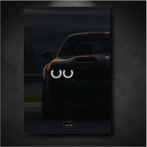 Tableau NEON Dodge Charger SRT Hellcat