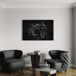 Tableau NÉON Ducati XDiavel Nera