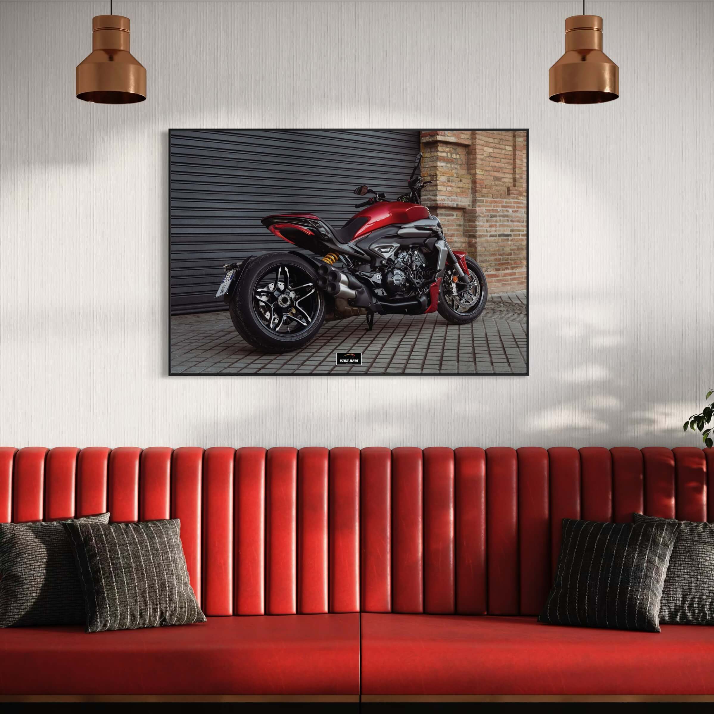 Tableau NÉON Ducati XDiavel Nera