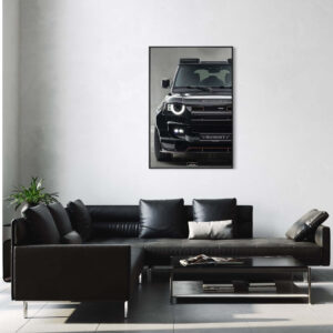 Tableau NÉON Land Rover Defender Black Edition