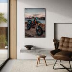 Tableau NÉON MOTOCROSS