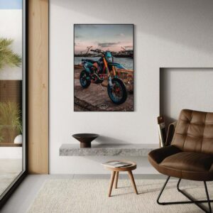 Tableau NÉON MOTOCROSS