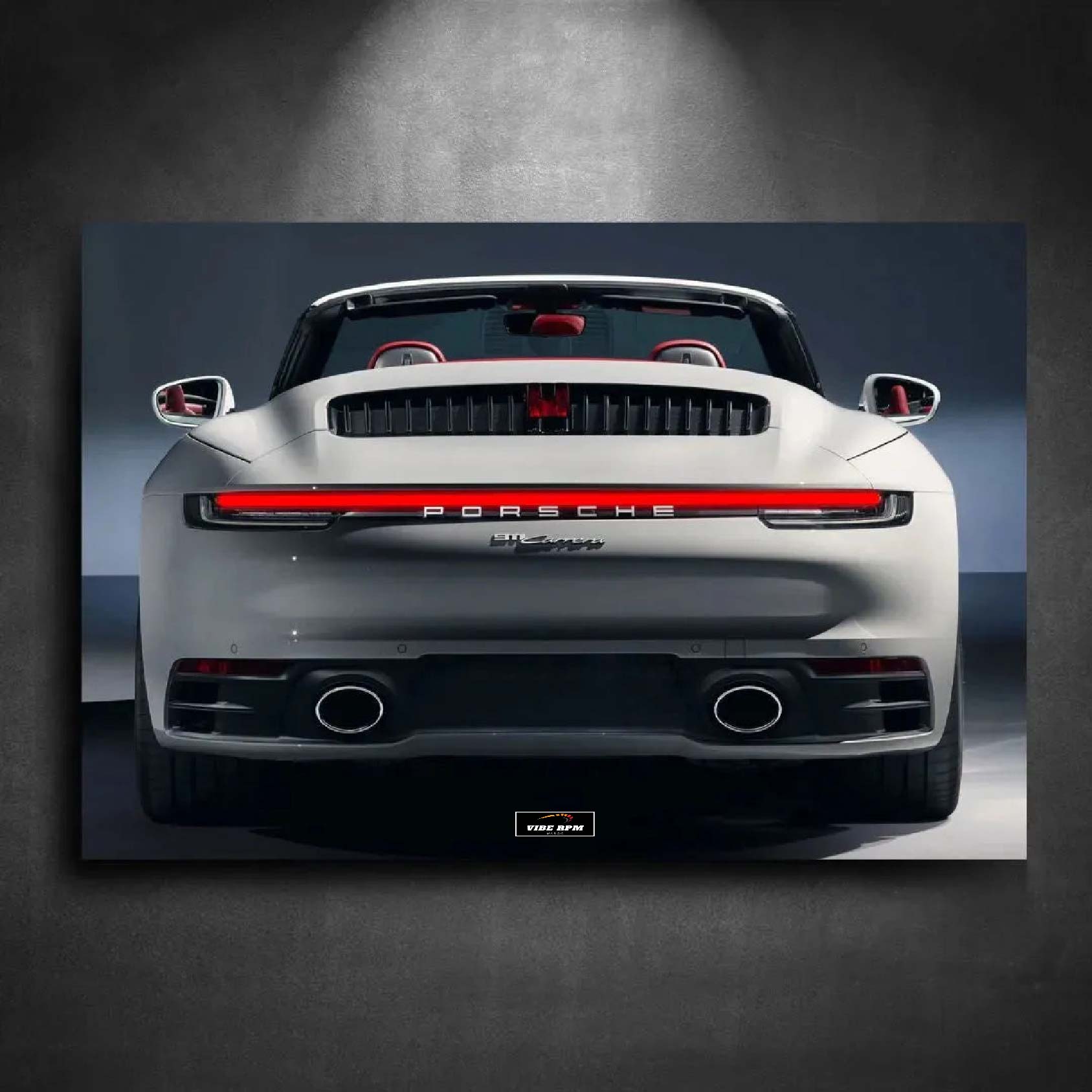Tableau NEON Porsche 911 Carrera S Cabriolet