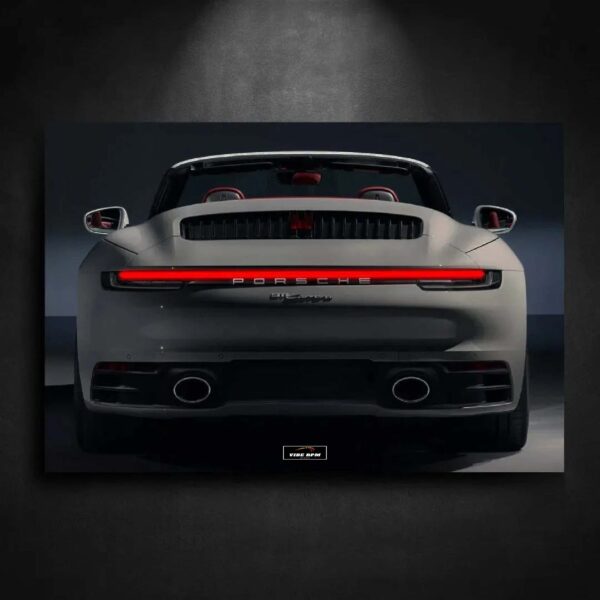 Tableau NEON Porsche 911 Carrera S Cabriolet viberpm