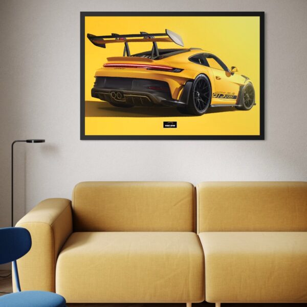 Tableau_NEON_Porsche_911_GT3_RS_Yellow Tableau NÉON Porsche 911 GT3 RS Yellow