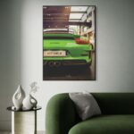 Tableau NÉON Porsche 911 GT3 RS Green