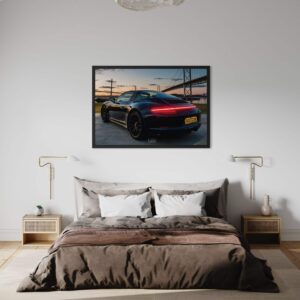 Tableau NÉON Porsche 911 Targa