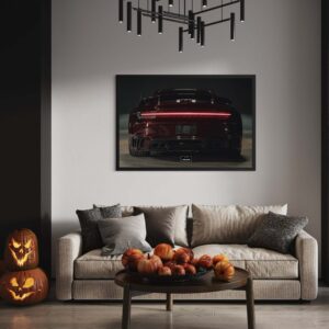 Tableau NÉON Porsche 992 Stinger GTR Limited Edition 213 ( Red Carbon )