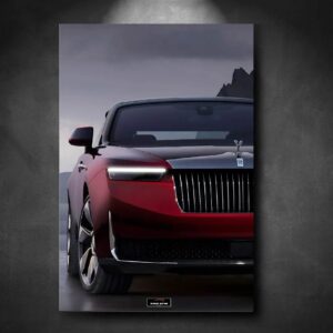 Tableau NEON Rolls Royce La Rose Noire
