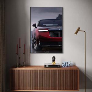 Tableau NÉON Rolls Royce La Rose Noire