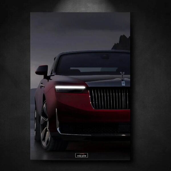 Tableau NEON Rolls Royce La Rose Noire viberpm