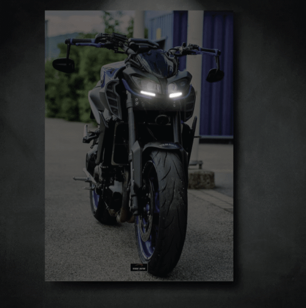Tableau NEON YAMAHA MT09 Face 2