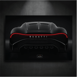 Tableau NÉON Bugatti La Voiture Noir