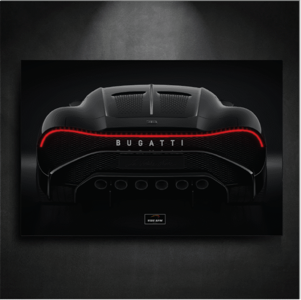 Tableau NÉON Bugatti La Voiture Noir