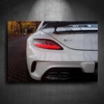 Tableau NÉON Mercedes SLS AMG Black Series