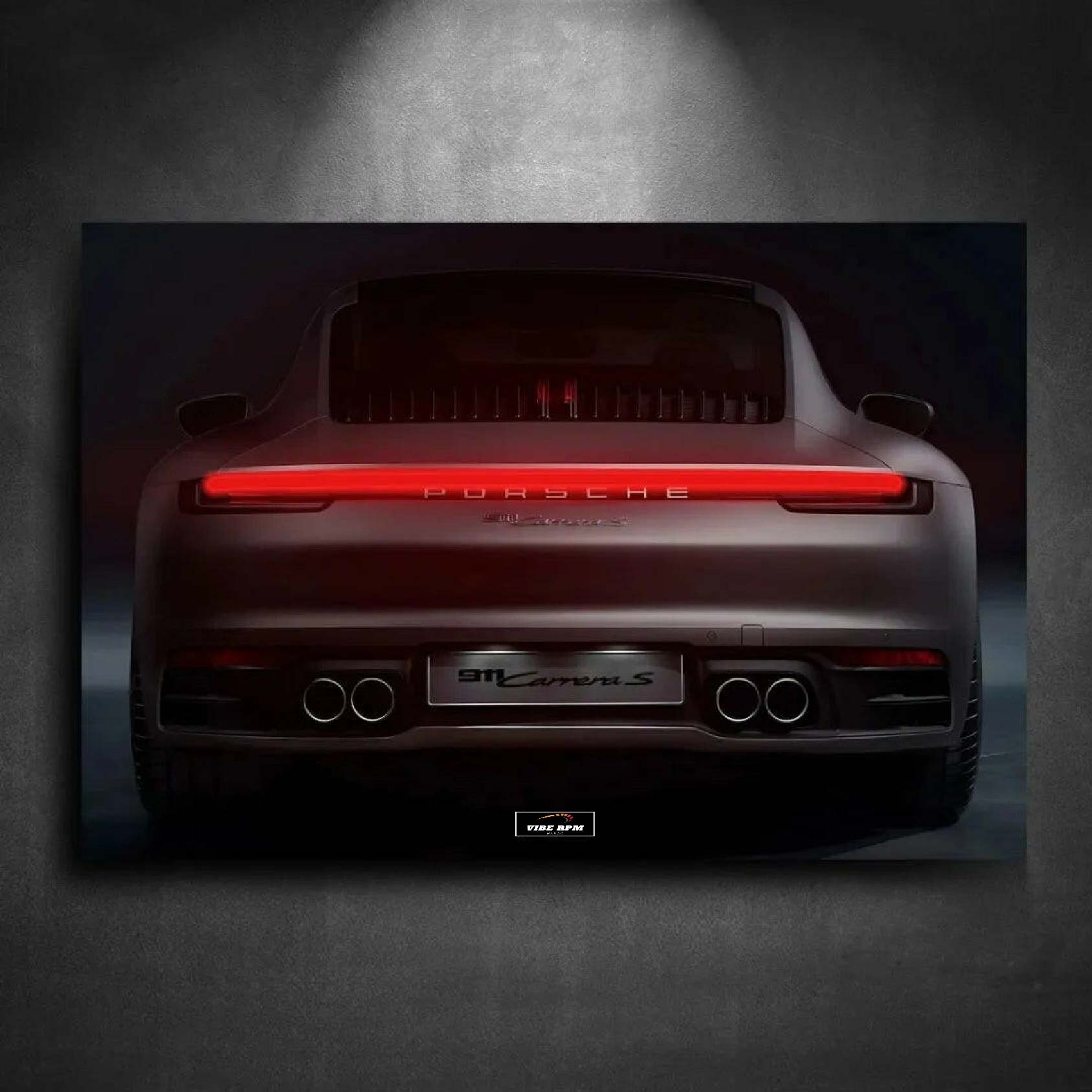 Tableau NÉON Porsche 911 Carrera 4S